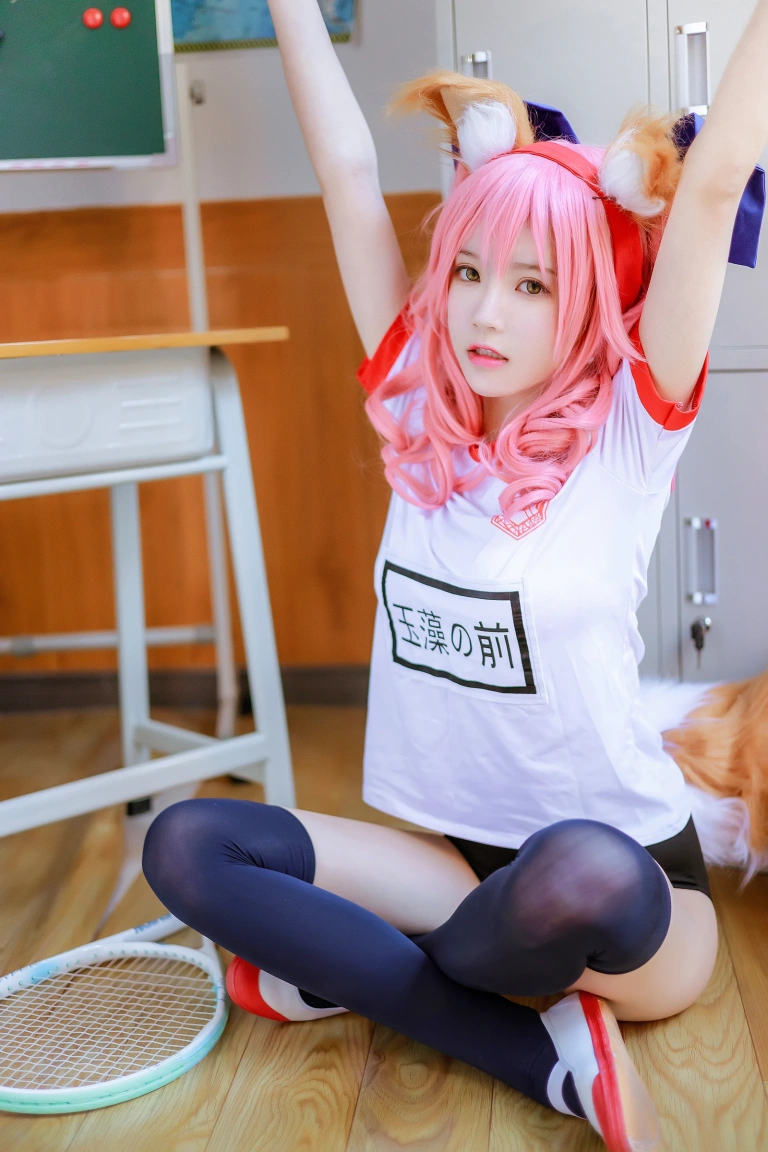 《玉藻前体操服》｜桜桃喵 · 31张写真