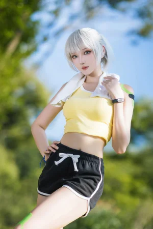 《灵笼 白月魁运动服》｜瓜希酱 · 15张写真