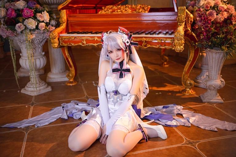 《《秘密花园》 欧根婚纱》｜星之迟迟 · 20张写真