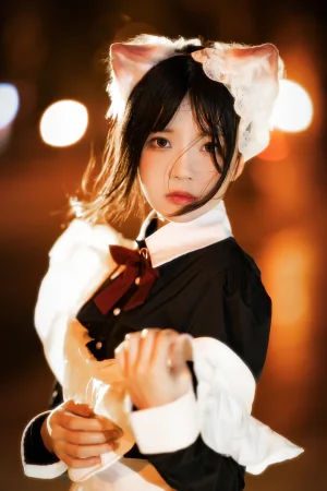 《长裙妹抖（夜）》｜桜桃喵 · 19张写真