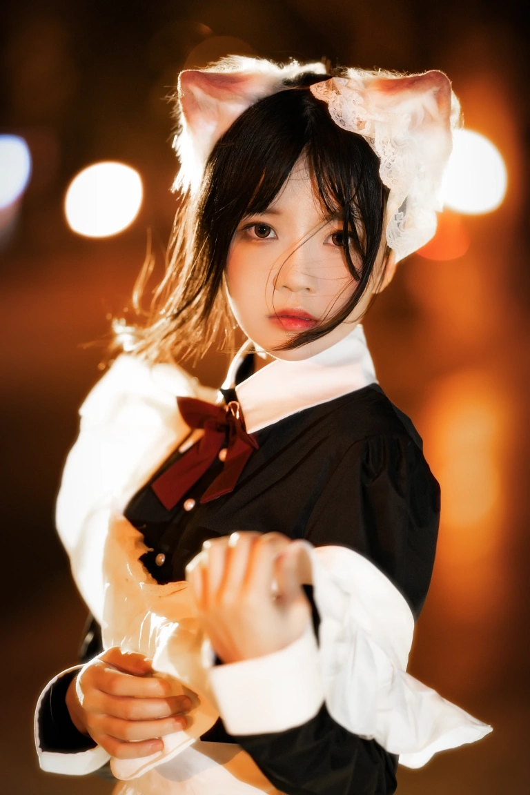 《长裙妹抖（夜）》｜桜桃喵 · 19张写真