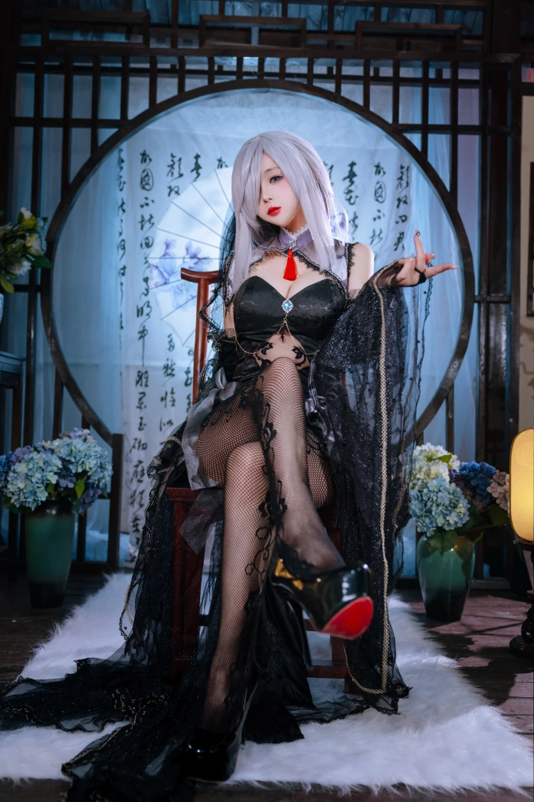 《2023.12月月刊 赠送 申鹤旗袍》｜日奈娇(椎名莜) · 22张写真