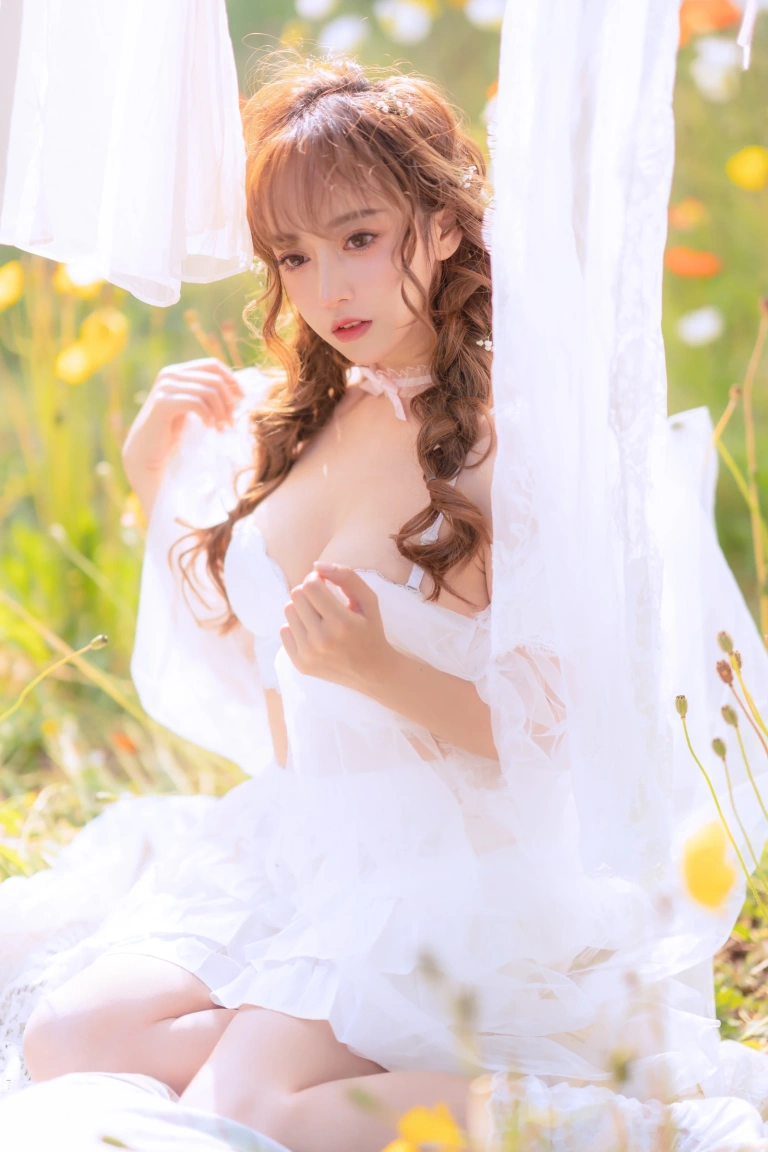 《夏日限定 晒衣服》｜过期米线线喵 · 41张写真