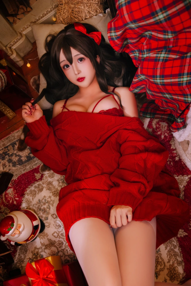 《2023.12月月刊 圣诞毛衣A+B》｜日奈娇(椎名莜) · 98张写真