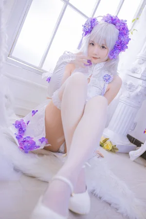 《《花鸟风月》 花与旗袍 白》｜星之迟迟 · 20张写真