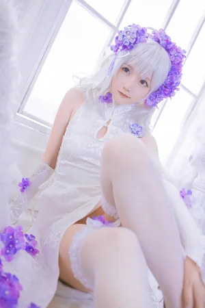 《《花鸟风月》 花与旗袍 白》｜星之迟迟 · 20张写真