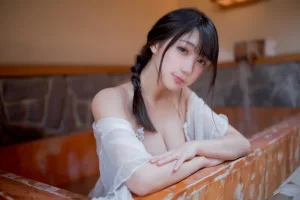 《温泉女友》｜周叽是可爱兔兔 · 28张写真