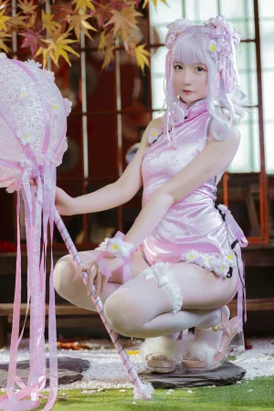 《《花鸟风月》 花与旗袍 粉》｜星之迟迟 · 20张写真