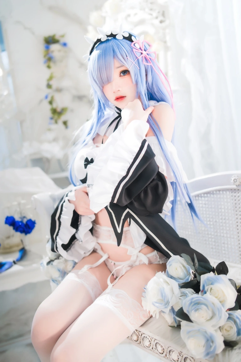 《长发蕾姆01》｜桜桃喵 · 45张写真
