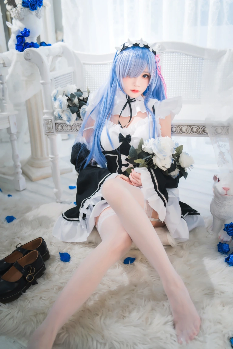 《长发蕾姆01》｜桜桃喵 · 45张写真