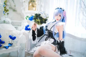 《长发蕾姆01》｜桜桃喵 · 45张写真