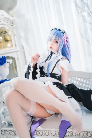 《长发蕾姆02》｜桜桃喵 · 44张写真