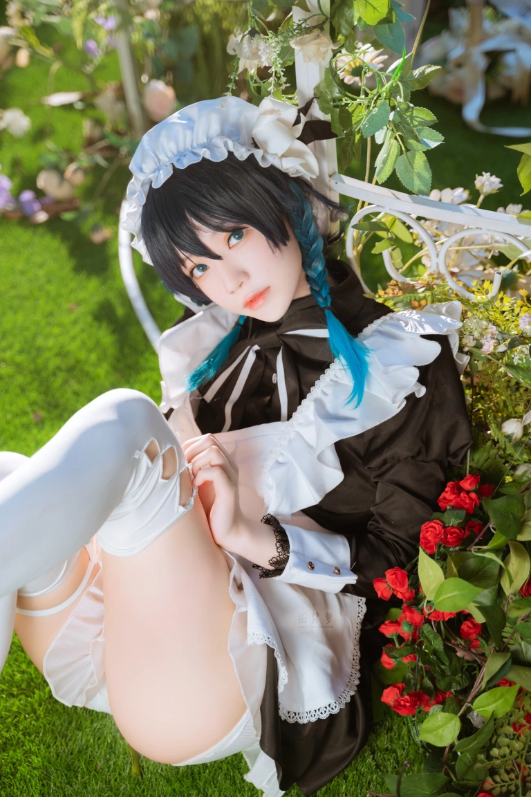 《温迪女仆+花絮视频》｜桜桃喵 · 26张写真、1 个视频