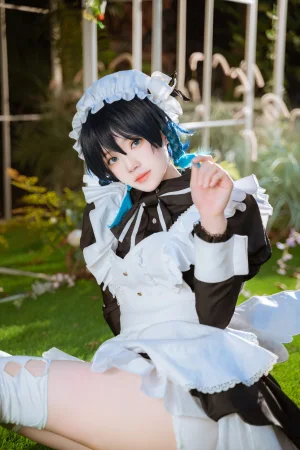《温迪女仆+花絮视频》｜桜桃喵 · 26张写真、1 个视频