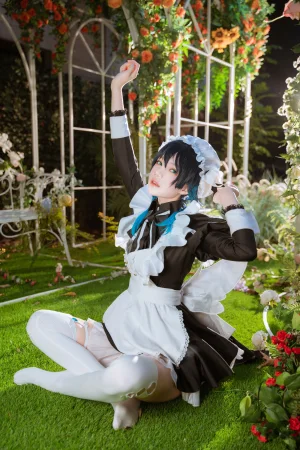 《温迪女仆+花絮视频》｜桜桃喵 · 26张写真、1 个视频