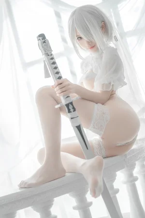 《2B 白婚纱》｜蠢沫沫 · 59张写真