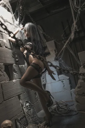 《2B 黑婚纱》｜蠢沫沫 · 35张写真