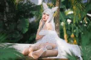 《白金泳装》｜周叽是可爱兔兔 · 23张写真