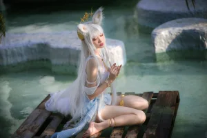 《白金泳装》｜周叽是可爱兔兔 · 23张写真