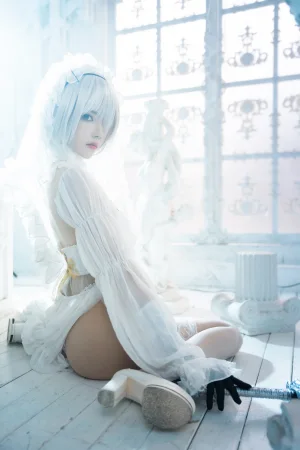 《2b花嫁》｜桜桃喵 · 69张写真