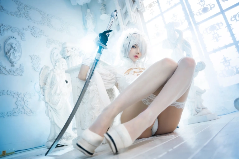 《2b花嫁》｜桜桃喵 · 69张写真