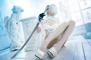 《2b花嫁》｜桜桃喵 · 69张写真