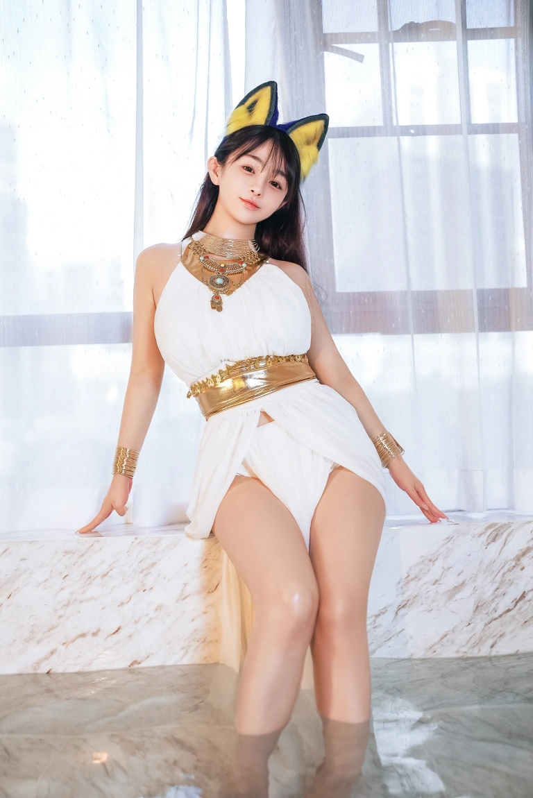 《白色猫娘》｜桜井宁宁 · 132张写真