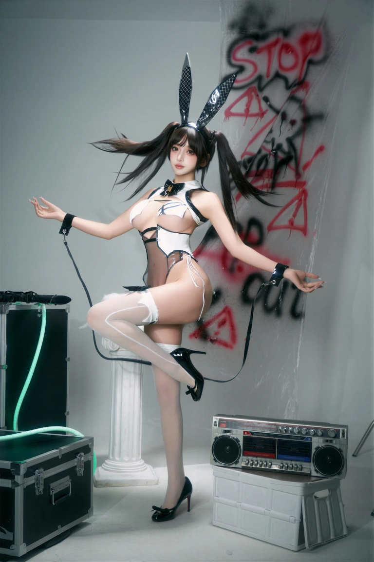 《NIKKE 胜利女神 贝伊闪耀兔女郎》｜过期米线线喵 · 66张写真