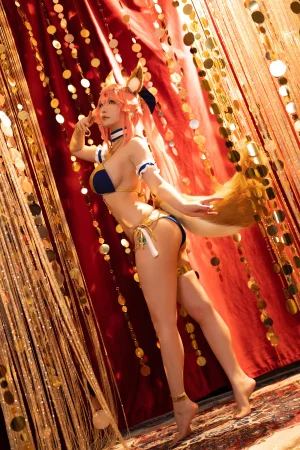 《2022月度计划 7月套图B FGO-玉藻前舞娘》｜星之迟迟 · 36张写真