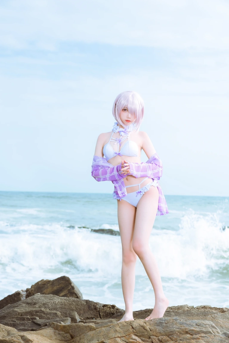 《海边玛修》｜果咩酱 · 35张写真