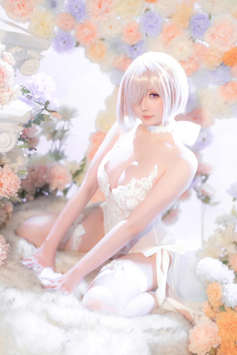 《2023年3月计划C FGO 玛修婚纱》｜星之迟迟 · 78张写真、1 个视频