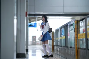 《地铁jk》｜桜桃喵 · 33张写真