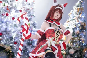 《2023年12月计划A 赛马娘 大和赤骥 圣诞衣装》｜星之迟迟 · 47张写真