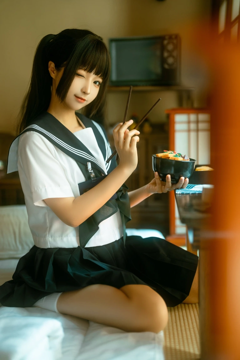 《居家学妹》｜蠢沫沫 · 22张写真
