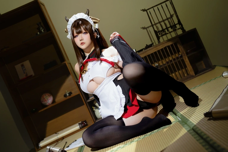 《2023年12月计划B 碧蓝航线 樫野 女仆》｜星之迟迟 · 78张写真、3 个视频