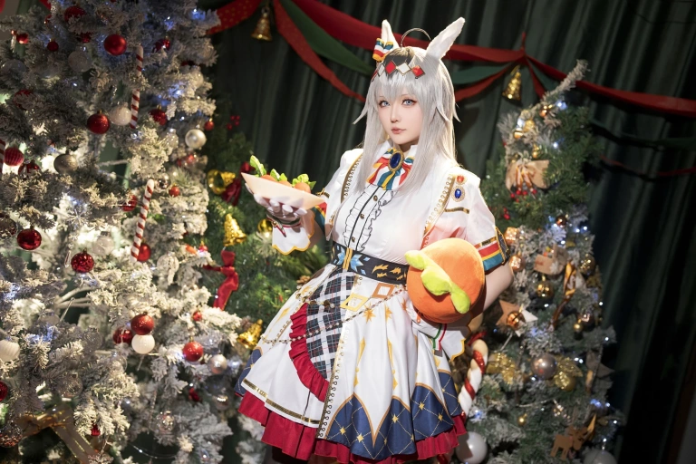 《2023年12月计划赠品 赛马娘 小栗帽 圣诞衣装》｜星之迟迟 · 48张写真