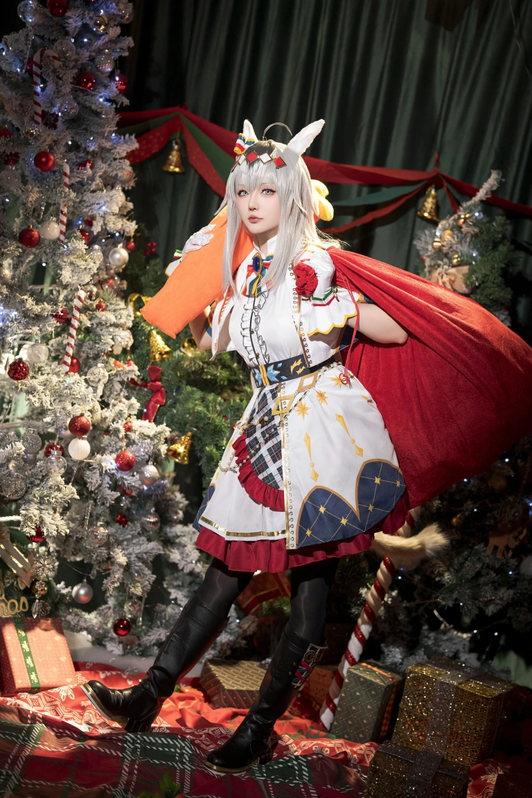 《2023年12月计划赠品 赛马娘 小栗帽 圣诞衣装》｜星之迟迟 · 48张写真
