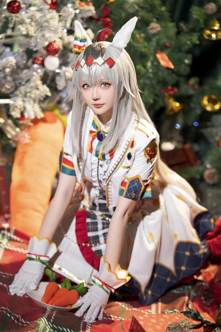 《2023年12月计划赠品 赛马娘 小栗帽 圣诞衣装》｜星之迟迟 · 48张写真