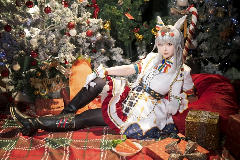 《2023年12月计划赠品 赛马娘 小栗帽 圣诞衣装》｜星之迟迟 · 48张写真