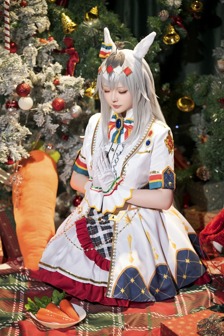 《2023年12月计划赠品 赛马娘 小栗帽 圣诞衣装》｜星之迟迟 · 48张写真
