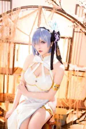 《2024年01月计划B RE：0 蕾姆 旗袍ver》｜星之迟迟 · 76张写真