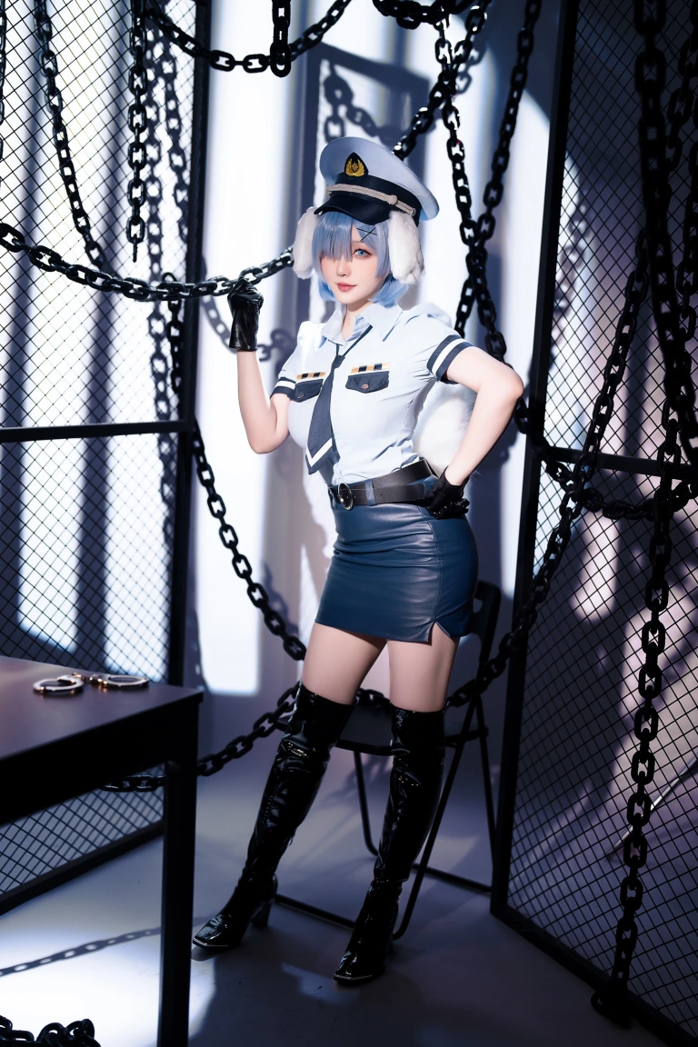 《2024年02月计划C RE：0 蕾姆 狗耳警官》｜星之迟迟 · 101张写真、1 个视频