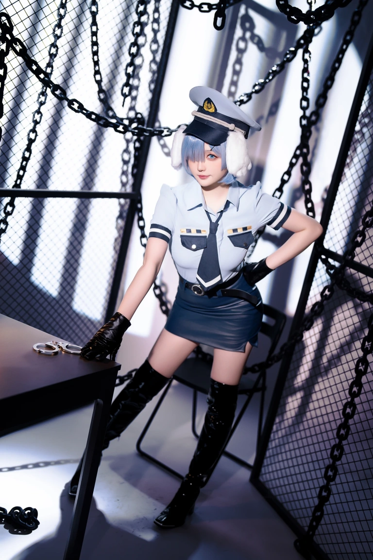 《2024年02月计划C RE：0 蕾姆 狗耳警官》｜星之迟迟 · 101张写真、1 个视频