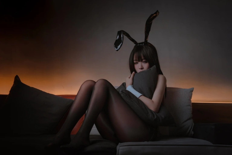 《NO.24 – 中秋 兔女郎》｜轩萧学姐 · 38张写真