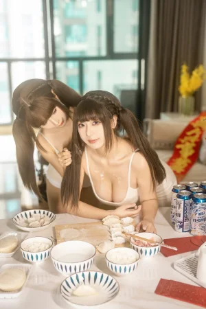 《双人新年贺岁》｜蠢沫沫&浅安安 · 103张写真
