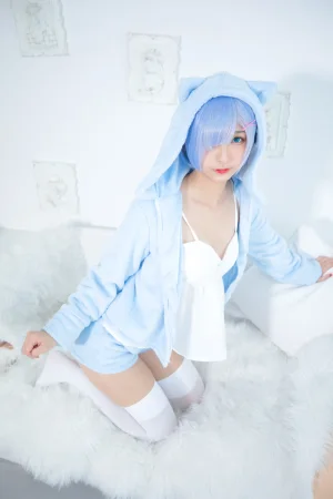 《第二季 序号8：蕾姆《Milk by blue》》｜神楽坂真冬 · 150张写真