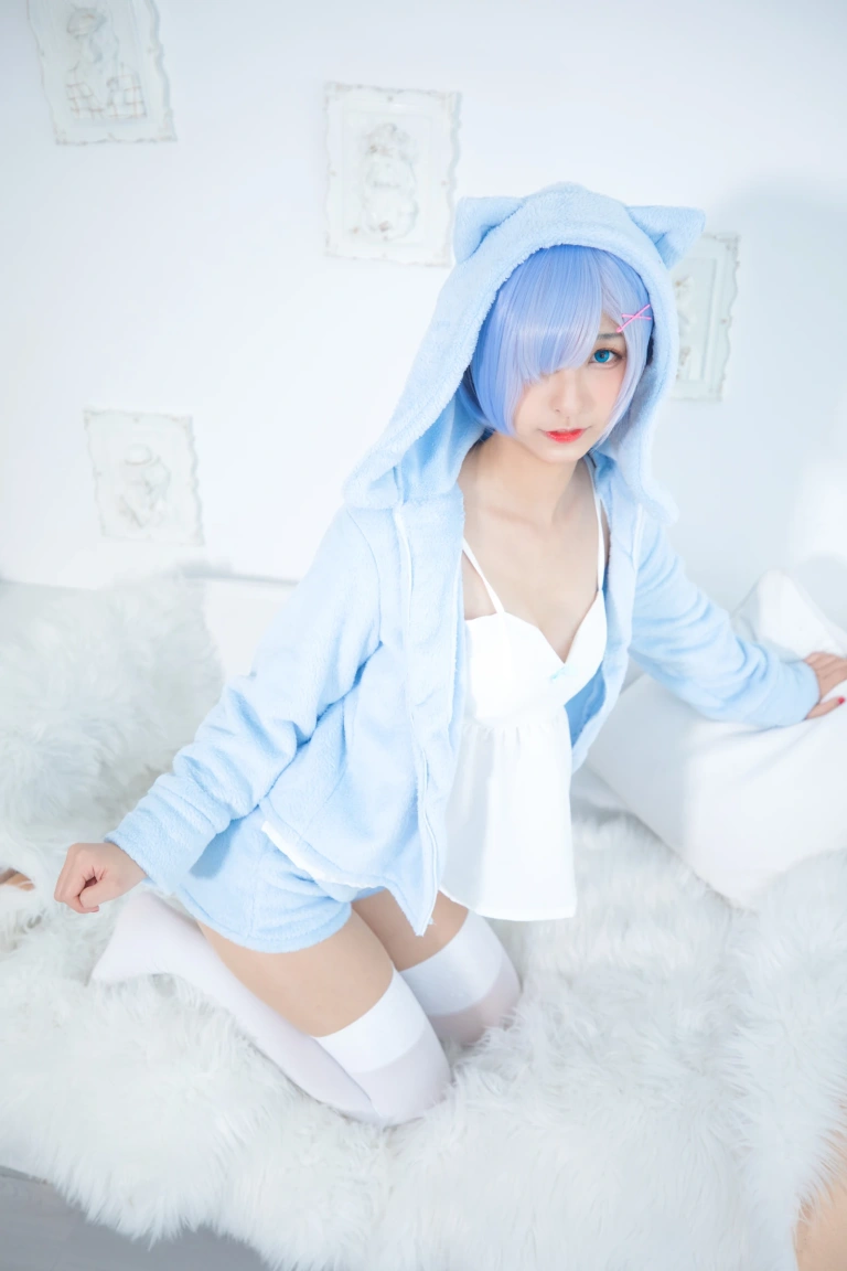 《第二季 序号8：蕾姆《Milk by blue》》｜神楽坂真冬 · 150张写真