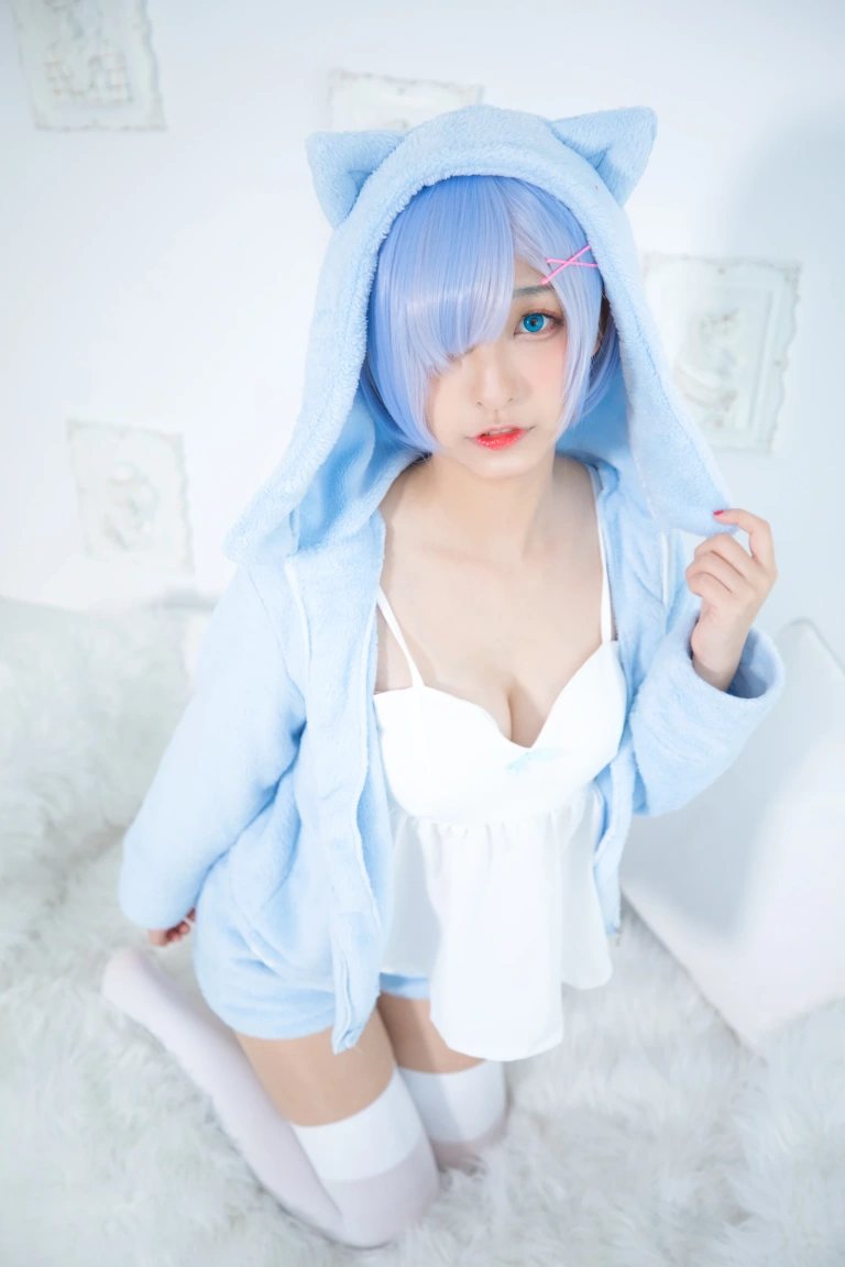 《第二季 序号8：蕾姆《Milk by blue》》｜神楽坂真冬 · 150张写真