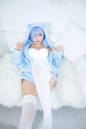 《第二季 序号8：蕾姆《Milk by blue》》｜神楽坂真冬 · 150张写真