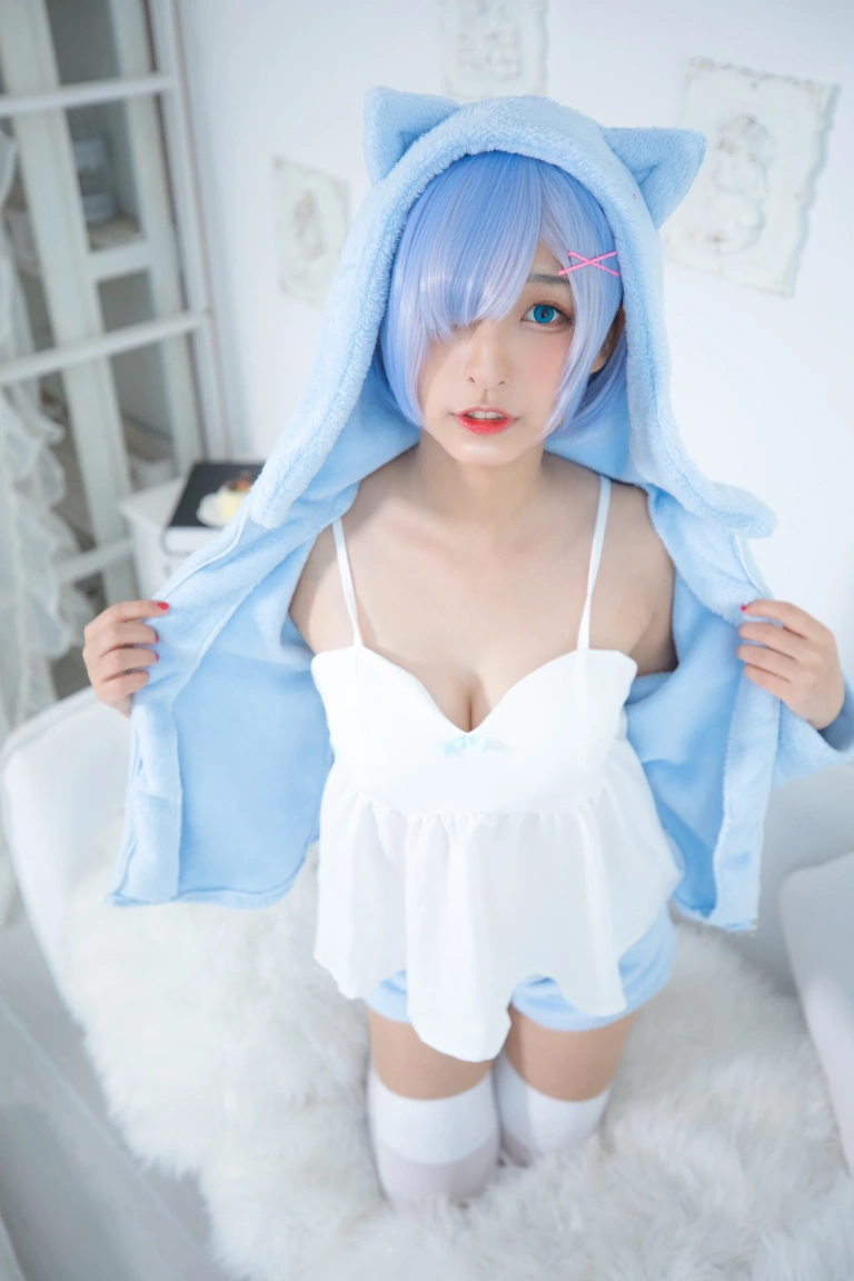《第二季 序号8：蕾姆《Milk by blue》》｜神楽坂真冬 · 150张写真